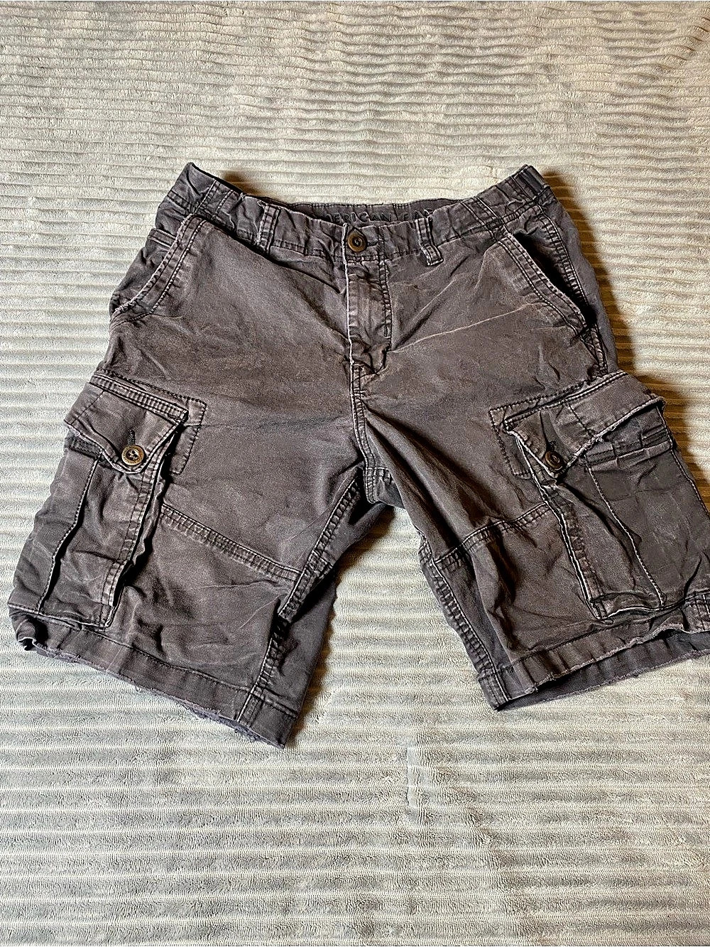 American Eagle Men's Cargo Shorts Gray Waist 30